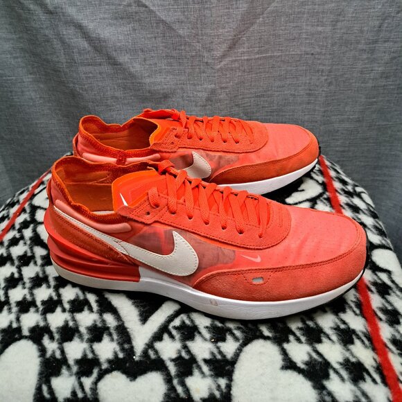 %Nike Men\'s Waffle One Size 11.5 Crimson Habanero White DD8014-601 A 15 main image 9